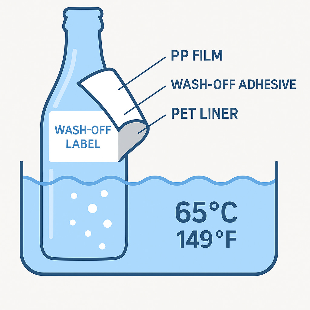 wash off label